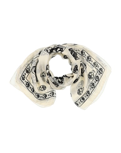 MCQUEEN Scarves and foulards Ivory 100% Silk