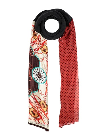 EBONY & IVORY Scarves and foulards Cotton, Polyester, Wool