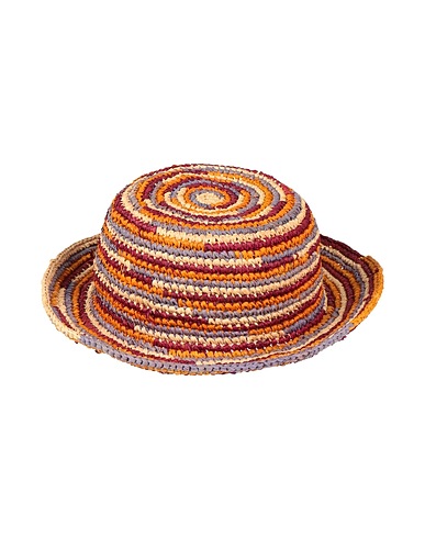 ISABEL MARANT Hat Burgundy 100% Natural raffia