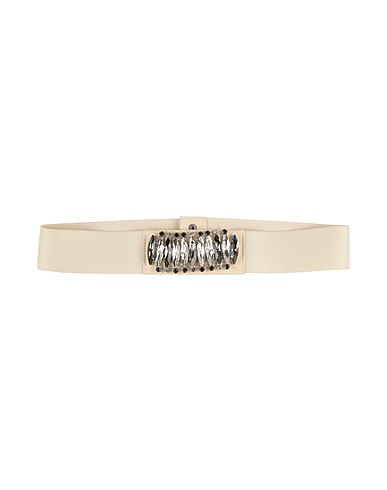 LIU •JO Belts Cream Nylon, Polyurethane, Elastane