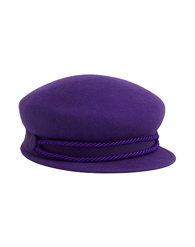 8 by YOOX Hat WOOL FELT BAKER BOY HAT
 Purple 100% Wool