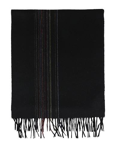 PAUL SMITH Scarves and foulards Black 70% Lambswool, 30% Cashmere