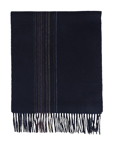 PAUL SMITH Sciarpe e foulard Blu notte 70% Lana d'agnello, 30% Cachemire