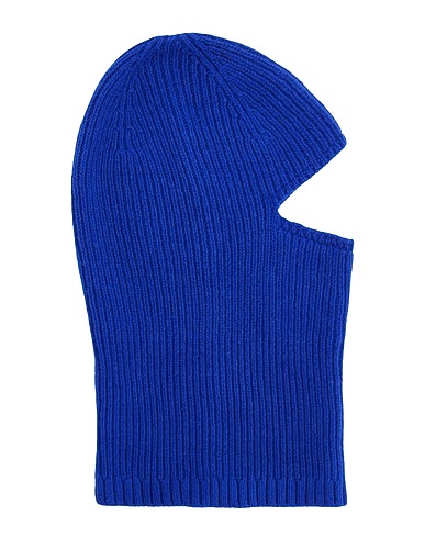 8 by YOOX Hat RECYCLED WOOL MONOCOLOR BALACLAVA Blue 99% Recycled wool, 1% Elastane