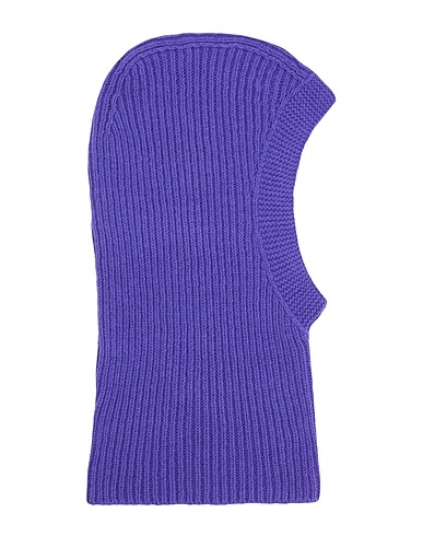 8 by YOOX Hat RECYCLED WOOL KNIT BALACLAVA Purple 100% Recycled wool