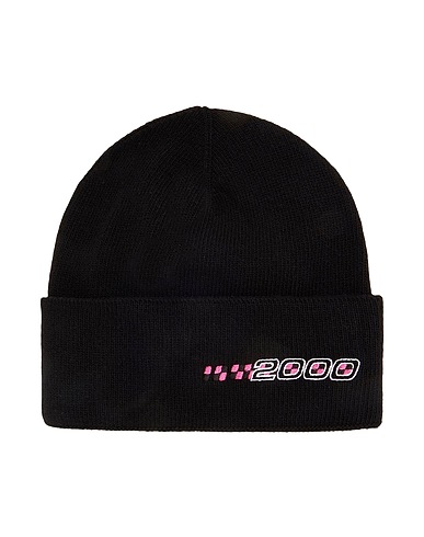 8 by YOOX Hat 2000 EMBROIDERED RECYCLED WOOL BEANIE 100% Recycled wool
