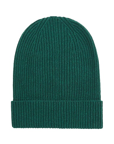 8 by YOOX Mützen & Hüte RECYCLED CASHMERE ESSENTIAL BEANIE Dunkelgrün 100% Recycling-Kaschmir