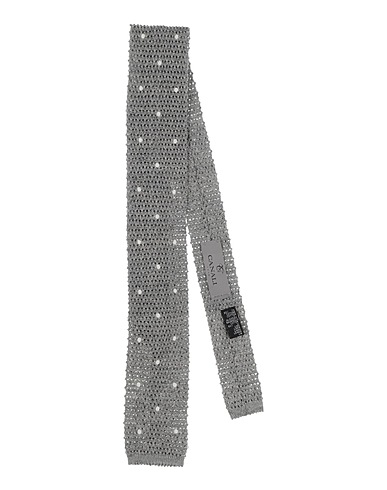 CANALI Ties and bow ties Grey 50% Cotton, 50% Linen