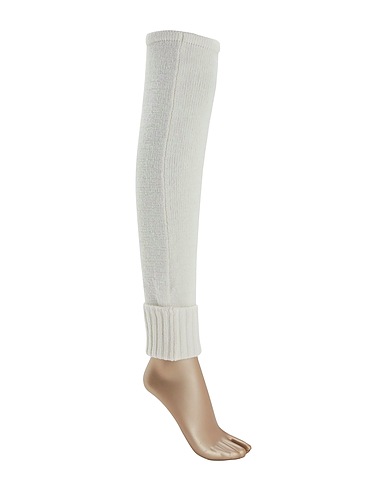8 by YOOX Altro accessorio WOOL BLEND LONG STRAIGHT LEG WARMERS
 Bianco 40% Lana, 40% Lana riciclata, 19% Poliammide riciclato, 1% Elastan