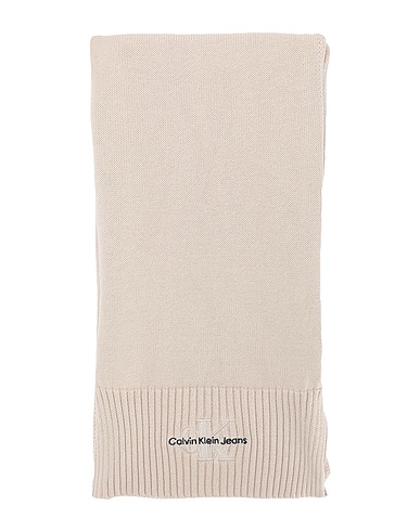 CALVIN KLEIN JEANS Sciarpe e foulard Beige 100% Cotone