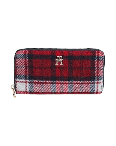 TOMMY HILFIGER Wallet Red 56% Polyurethane, 22% Polyester, 22% Wool