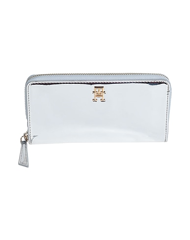 TOMMY HILFIGER Portafoglio Argento 100% Poliuretano