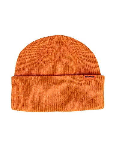 BUTTER GOODS Hat Tall Wharfie Beanie Orange 100% Acrylic