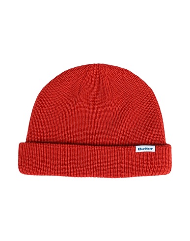 BUTTER GOODS Hat Wharfie Beanie Red 100% Acrylic