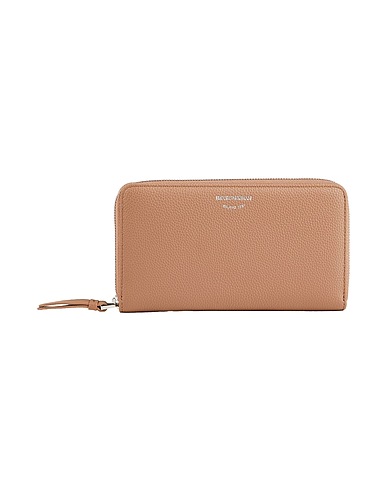 EMPORIO ARMANI Wallet Light brown 100% Polyester, Polyurethane coated, Ovine leather