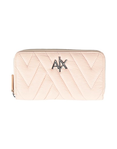 ARMANI EXCHANGE Wallet Light pink 100% Polyester, Polyurethane