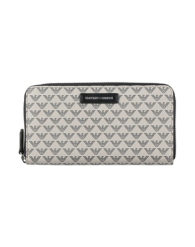 EMPORIO ARMANI Portafoglio Tortora Fibre tessili