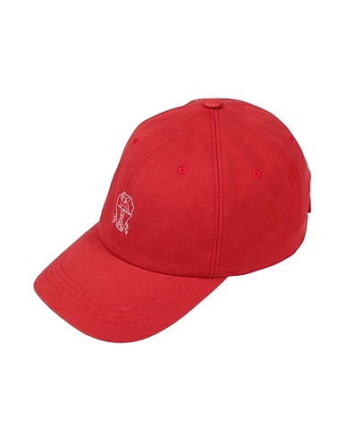 BRUNELLO CUCINELLI Hat Red 100% Cotton