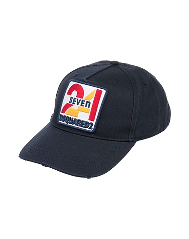 DSQUARED2 Hat Navy 100% Cotton