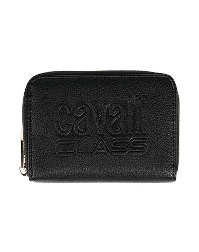 CAVALLI CLASS Wallet Black 100% Polyurethane