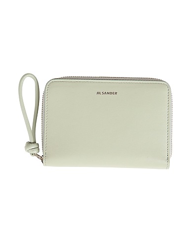 JIL SANDER Portafoglio Verde salvia Pelle di vitello