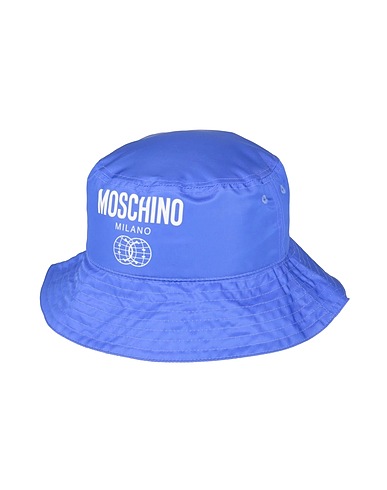 MOSCHINO Hat Bright blue 100% Polyester