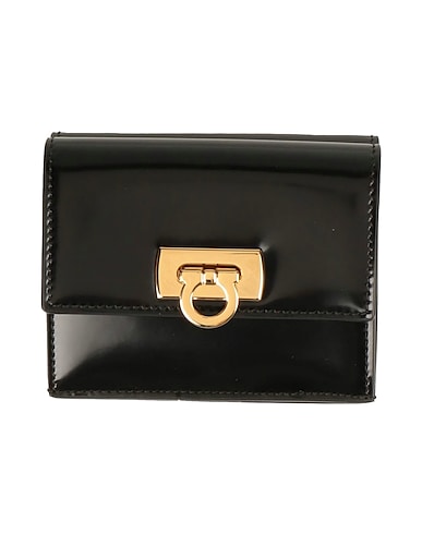 FERRAGAMO Portafoglio Nero Pelle di vitello