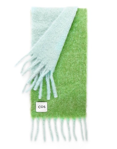 COS Scarves and foulards Green 67% Mohair wool, 30% Wool, 3% Polyamide