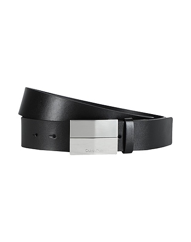 CALVIN KLEIN Leather belt Black 100% Bovine leather
