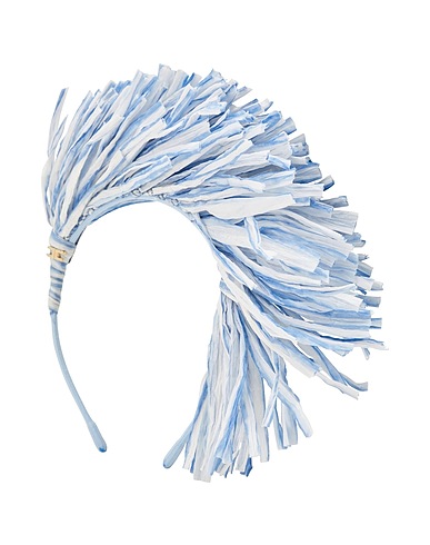 ELISABETTA FRANCHI Hair accessory Sky blue Metal, Cellulose