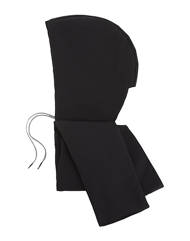 8 by YOOX 帽子 PADDED SCARF W/ HOOD
 ブラック ポリエステル 50% / ナイロン 50%