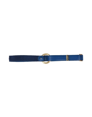 ELISABETTA FRANCHI Belts Blue Textile fibres, Acetate