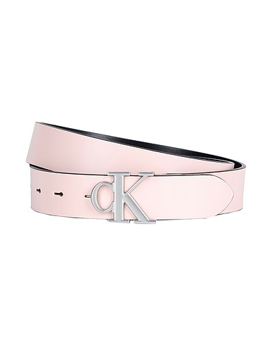 CALVIN KLEIN JEANS Regular belt Light pink 100% Bovine leather