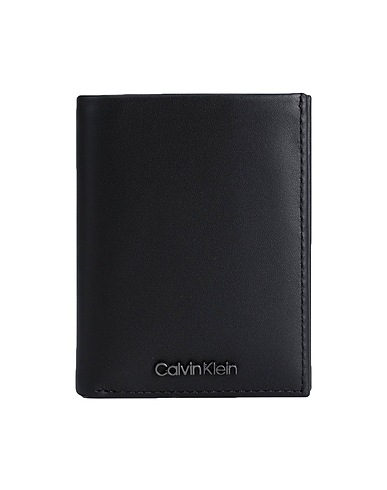 CALVIN KLEIN Brieftasche Schwarz 100% Vachette