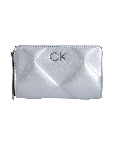 CALVIN KLEIN Wallet Silver 51% Recycled polyester, 49% Polyurethane