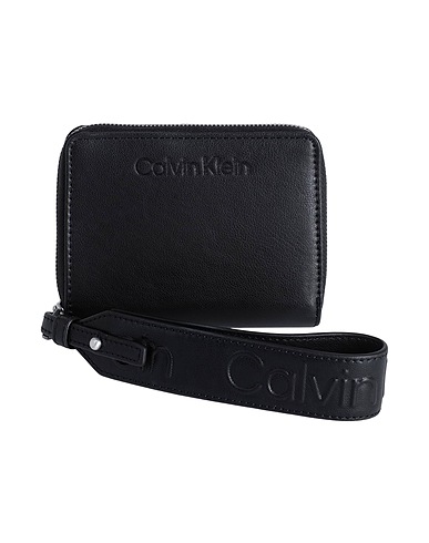 CALVIN KLEIN Wallet Black 51% Recycled polyester, 49% Elastane