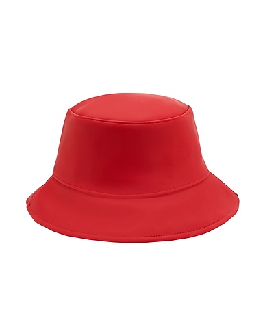 8 by YOOX Hat WATER RESISTANT BUCKET HAT
 Red 34% PVA - Polyvinyl alcohol, 33% Polyester, 33% Polyurethane