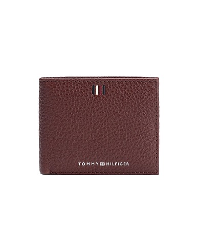 TOMMY HILFIGER Billetera Marrón 100% Vaqueta