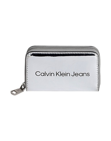 CALVIN KLEIN JEANS Wallet Silver 100% Polyurethane