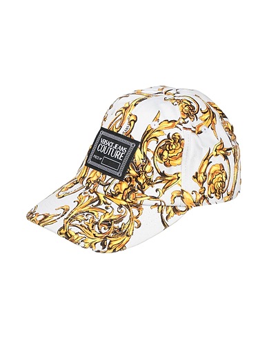 VERSACE JEANS COUTURE Cappello Bianco 100% Cotone