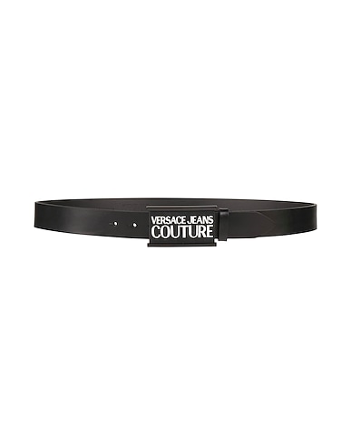 VERSACE JEANS COUTURE Leather belt Black Leather