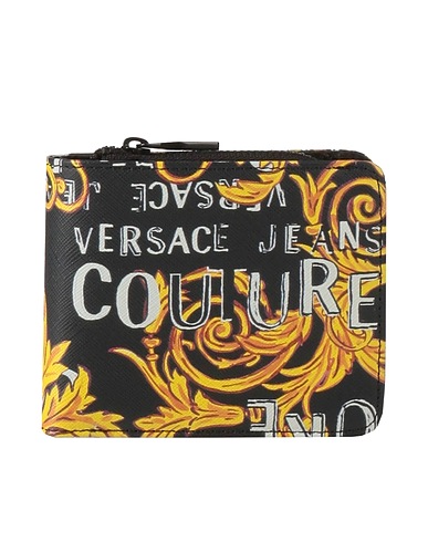 VERSACE JEANS COUTURE Wallet Black 100% Bovine leather