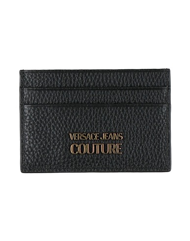 VERSACE JEANS COUTURE Document holder Black 100% Bovine leather