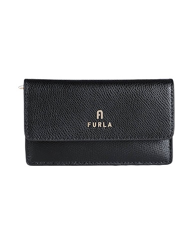 FURLA Wallet FURLA CAMELIA M ZIPPED CARD CA
 Black 100% Leather