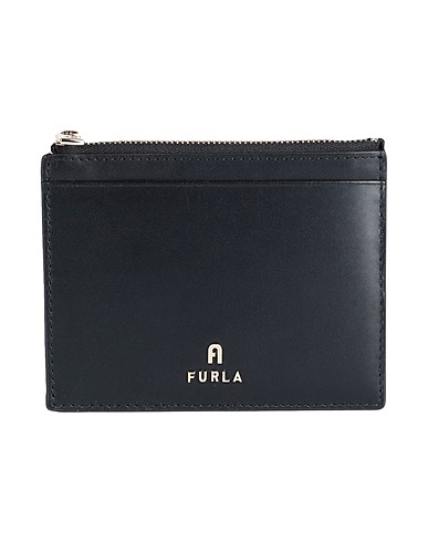 FURLA Wallet FURLA CAMELIA L CARD CASE
 Black 100% Calfskin