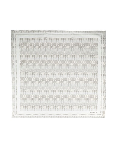 FURLA Scarves and foulards FURLA TORTONA CARRE' 90X90
 Light grey 100% Silk