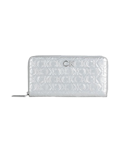 CALVIN KLEIN Wallet Silver 51% Recycled polyester, 49% Polyurethane
