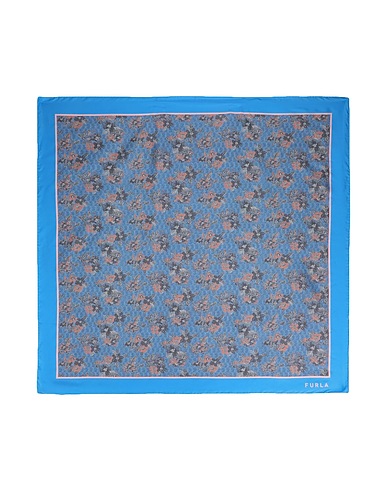 FURLA Sciarpe e foulard FURLA TORTONA CARRE' 90X90
 Azzurro 100% Seta