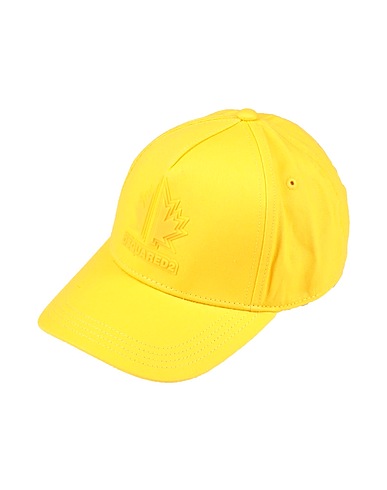 DSQUARED2 Hat Yellow 100% Cotton