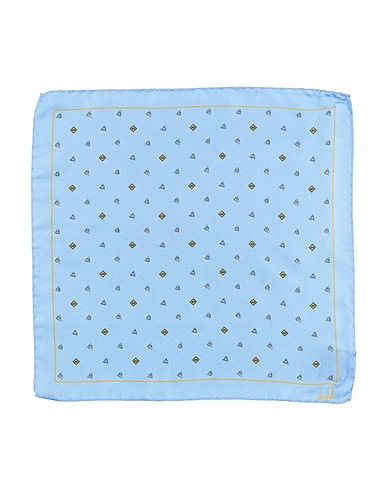 DUNHILL Scarves and foulards Sky blue 100% Mulberry silk